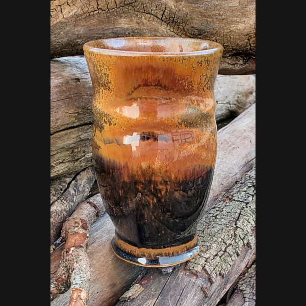 Gold & Black Goblet