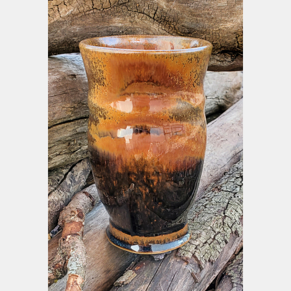 Gold & Black Goblet