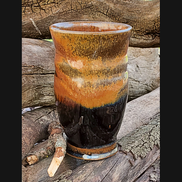 Gold & Black Goblet