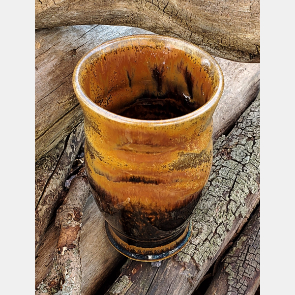 Gold & Black Goblet