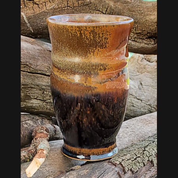 Gold & Black Goblet