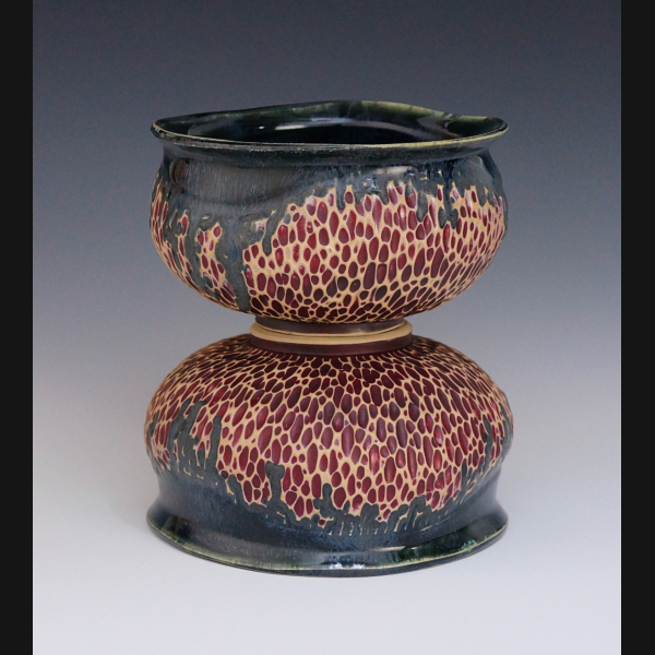 Red & Brown Morel Bowl
