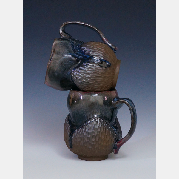 Dark Brown Morel Mug Stacked