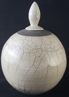 Lidded Sphere Vase