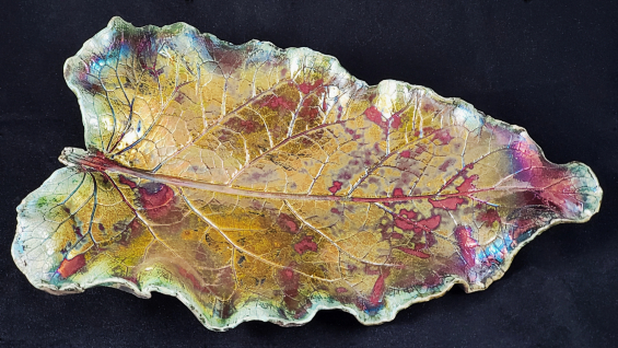 Gold Leaf Platter Gold Leaf Platter