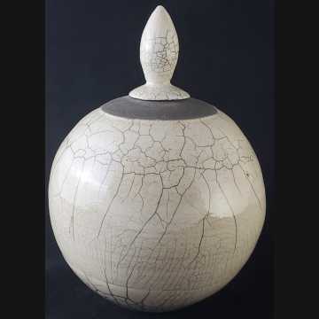 Lidded Sphere Vase